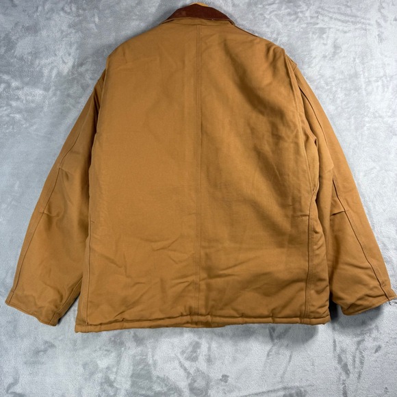 Vintage Carhartt C03 BRN Arctic Quilt Lined Duck Canvas Jacket  Coat Men's sz 46 - Picture 7 of 10